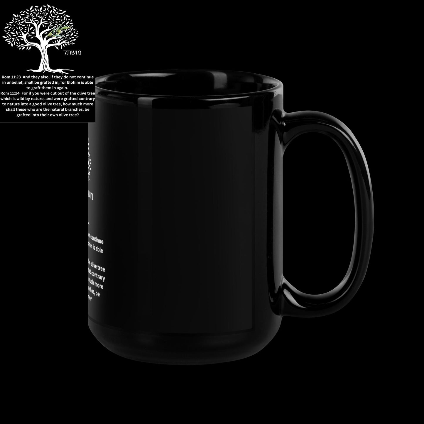 Grafted in -Black Glossy Mug
