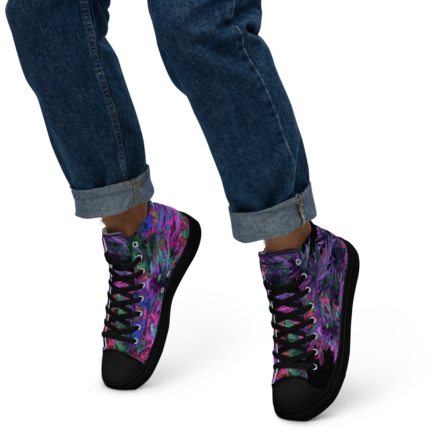 Galaxy-Men’s high top canvas shoes
