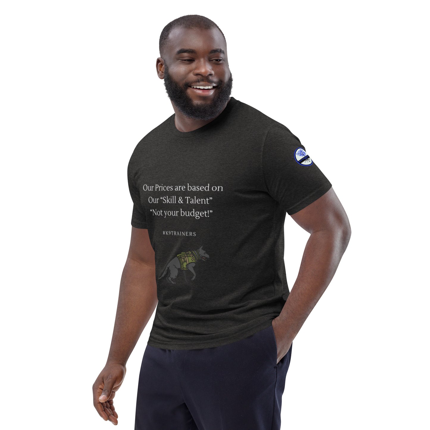 Our prices -Dog training Unisex organic cotton t-shirt