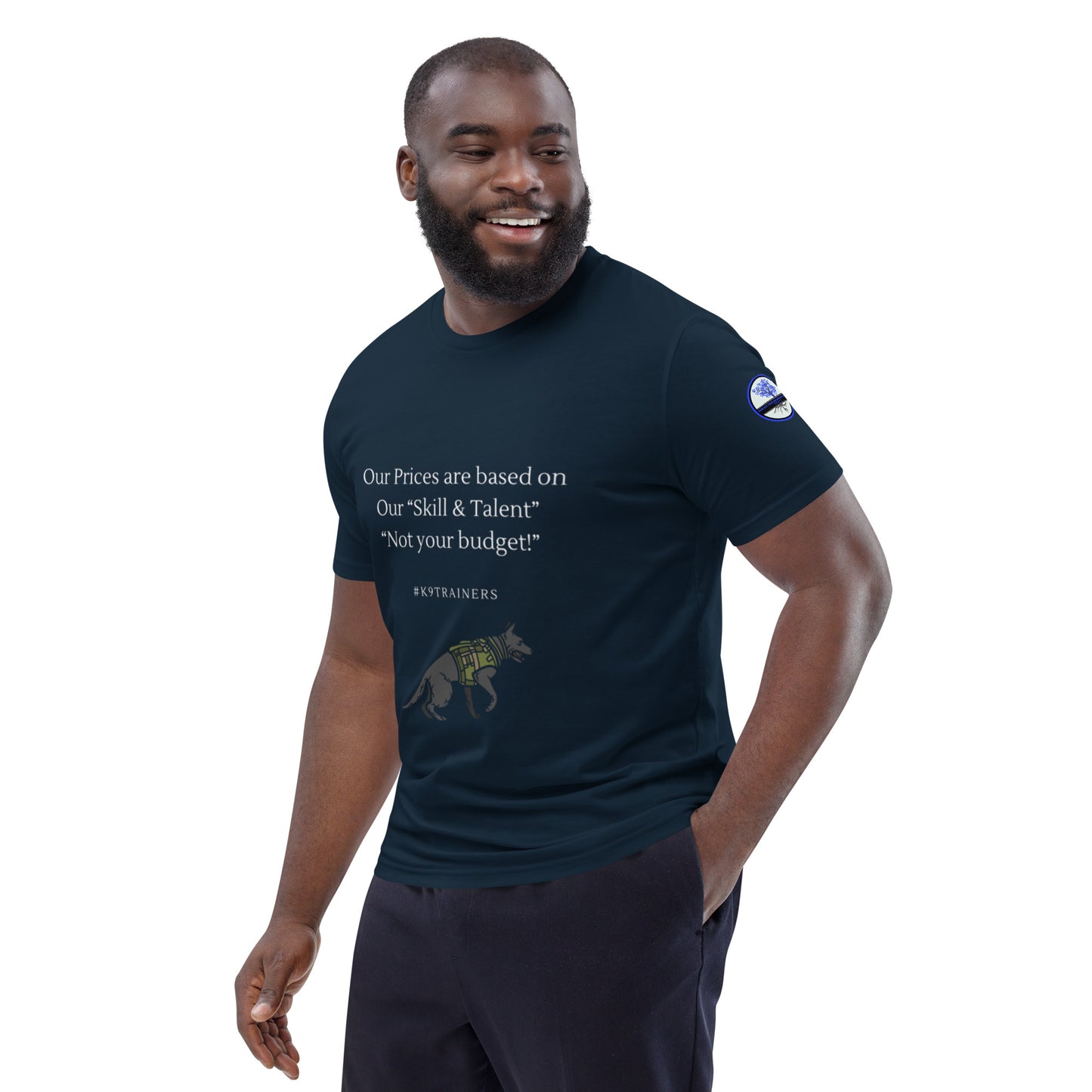 Our prices -Dog training Unisex organic cotton t-shirt