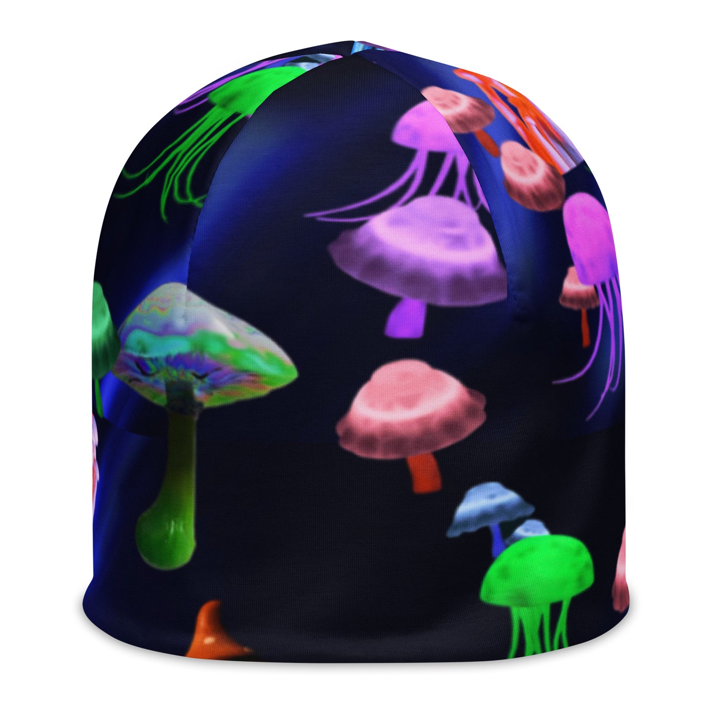 Neon shrooms-All-Over Print Beanie