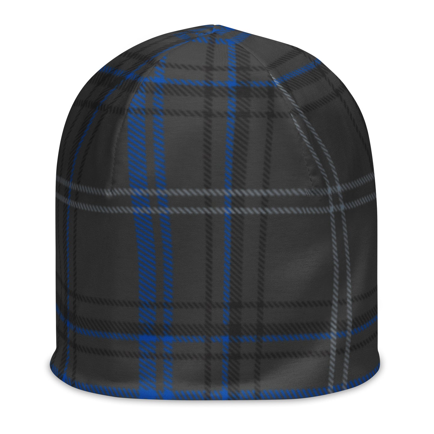 Blue line plaid-All-Over Print Beanie