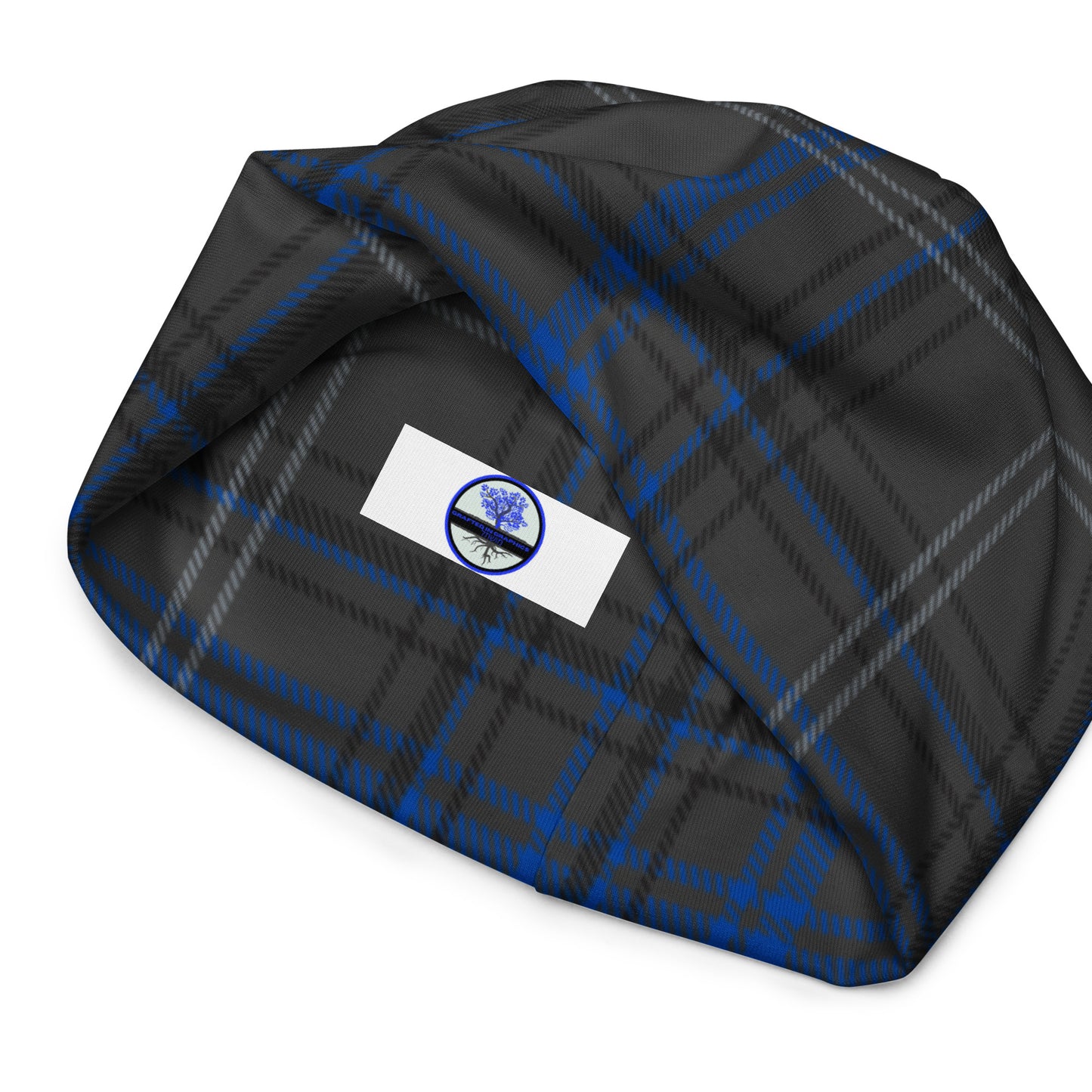 Blue line plaid-All-Over Print Beanie