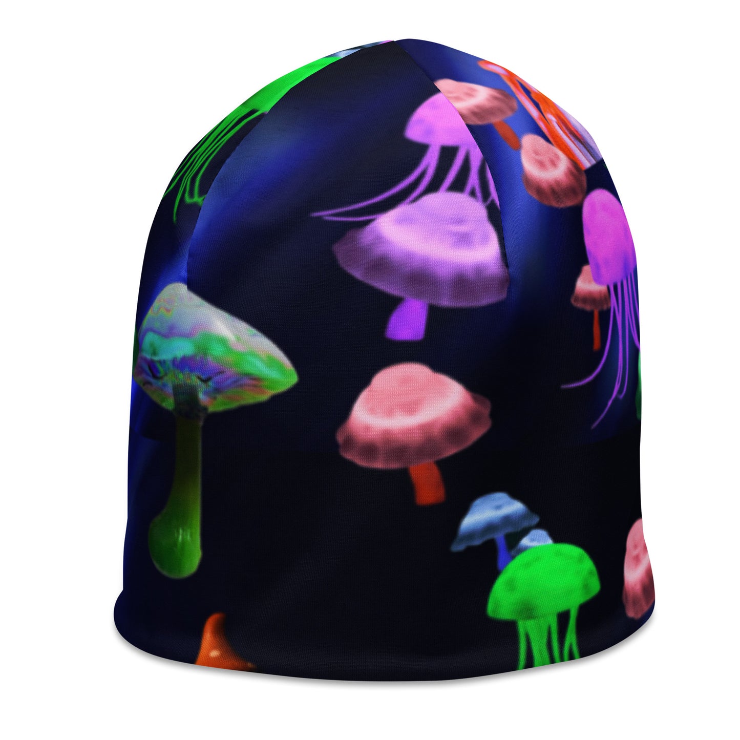 Neon shrooms-All-Over Print Beanie