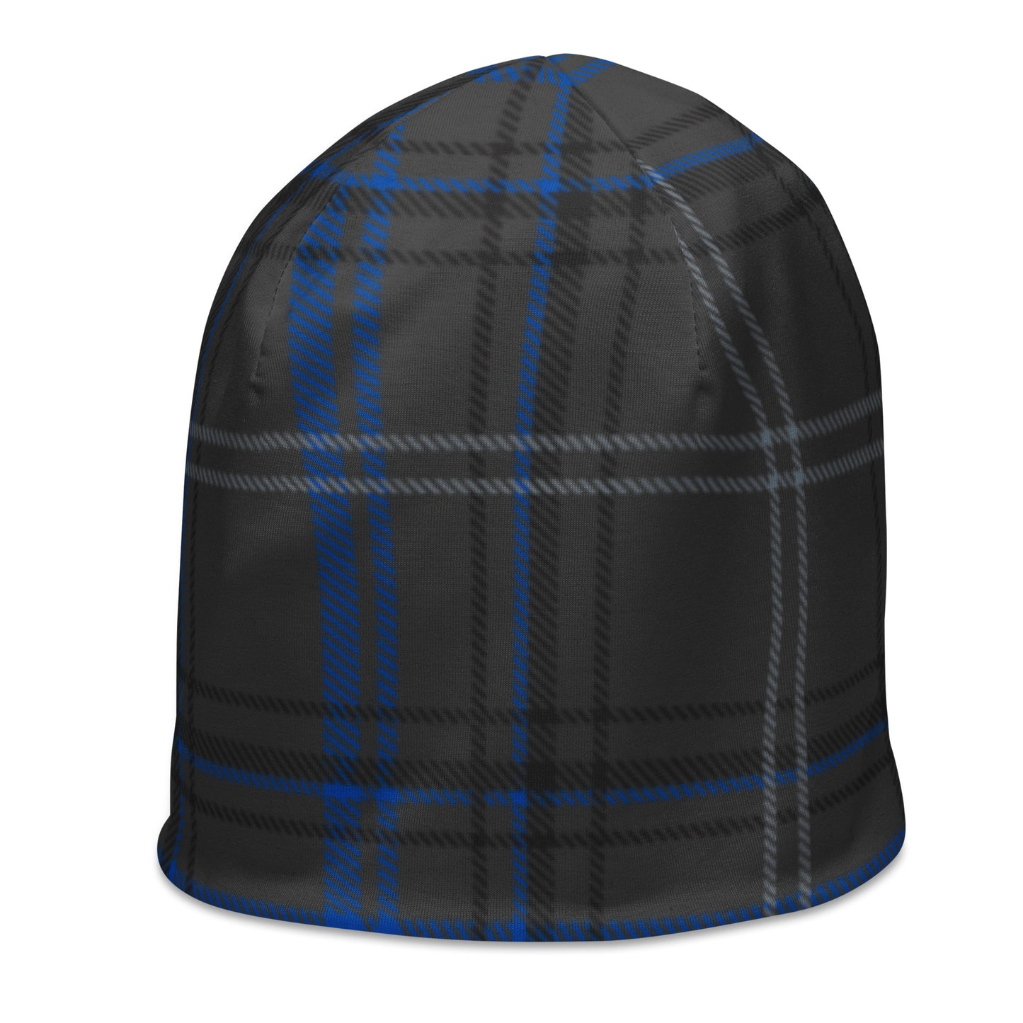 Blue line plaid-All-Over Print Beanie