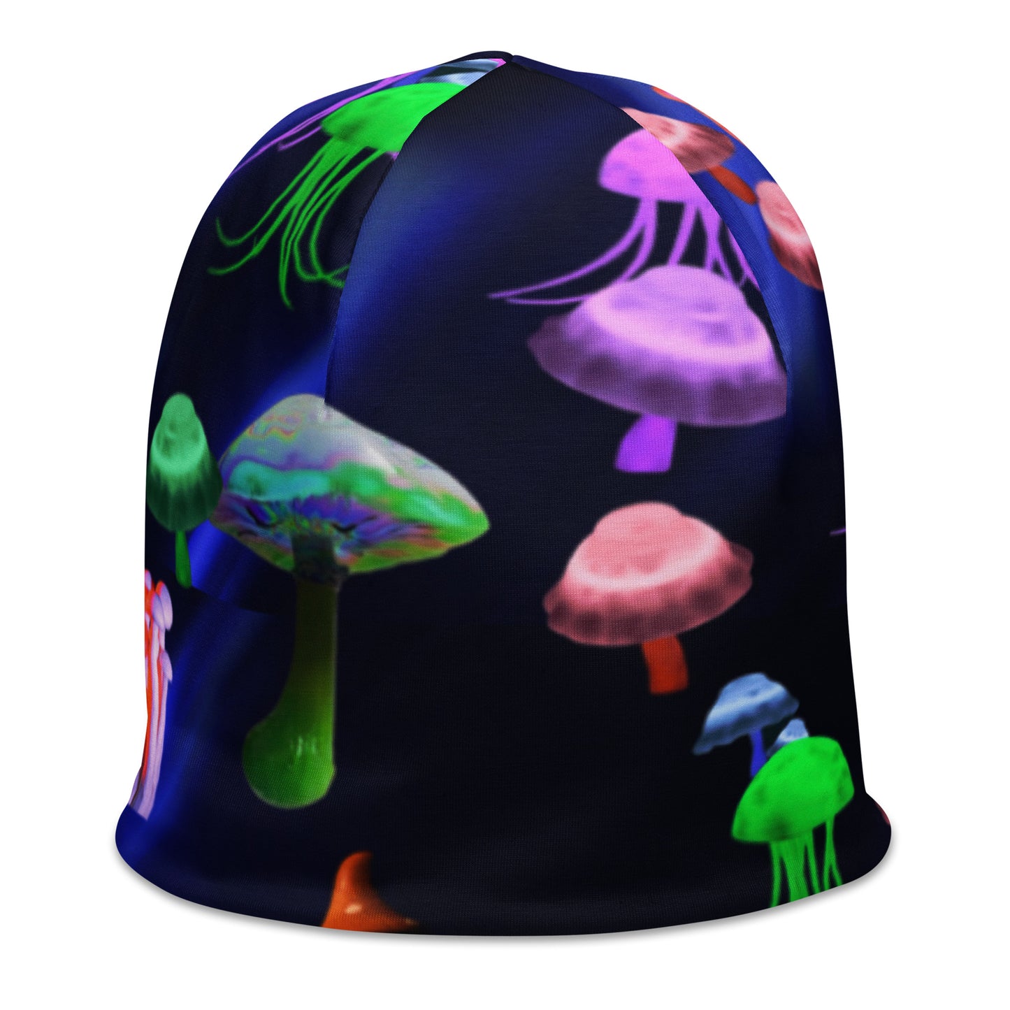 Neon shrooms-All-Over Print Beanie