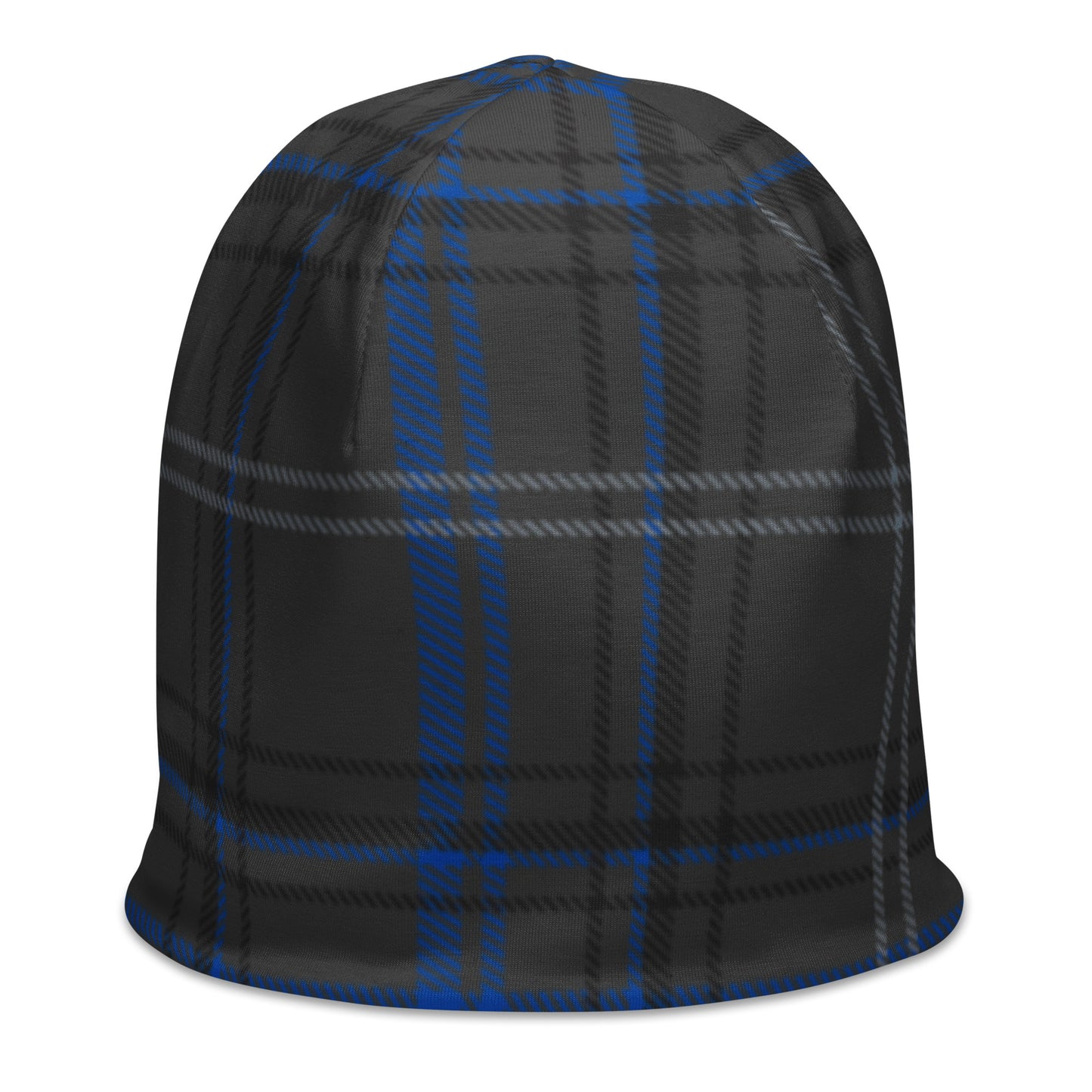 Blue line plaid-All-Over Print Beanie