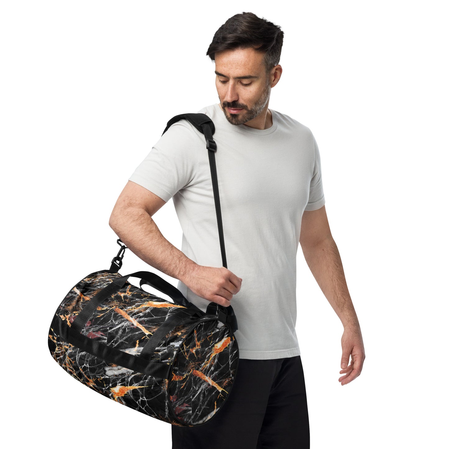 Camo-All-over print gym bag