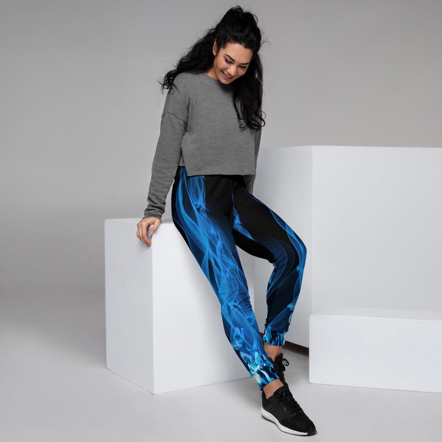 Blue flames-Women's Joggers