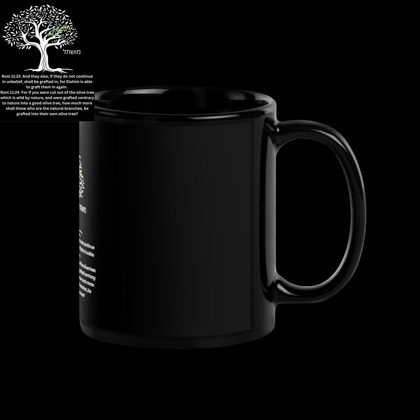 Grafted in -Black Glossy Mug