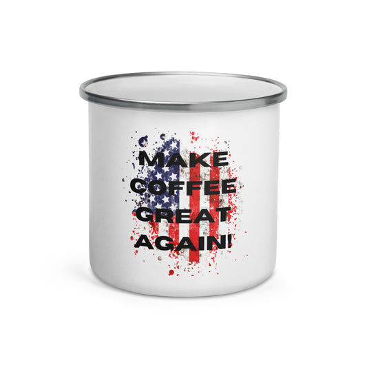 Make Coffee great again-Enamel Mug