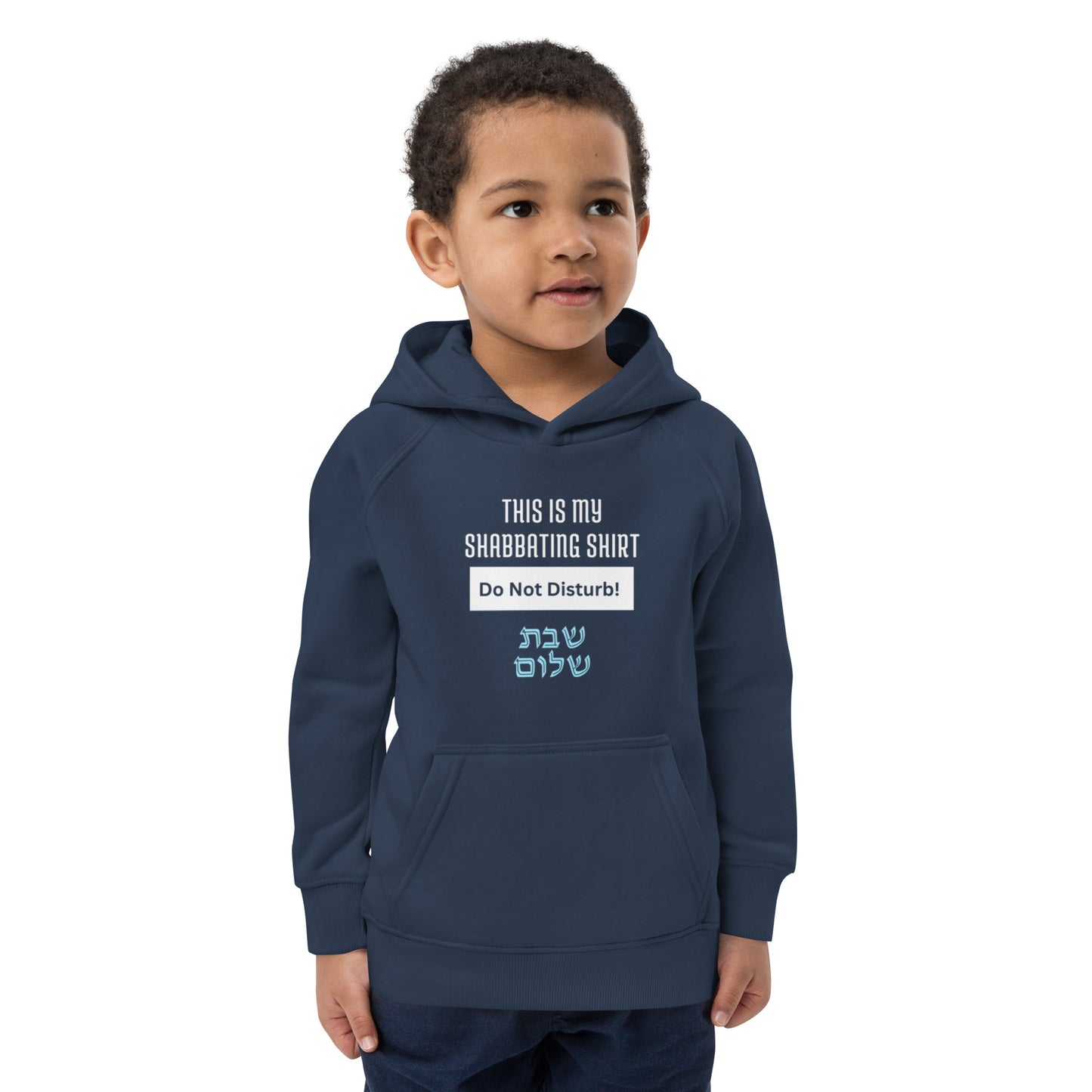 Shabbat shalom Kids eco hoodie