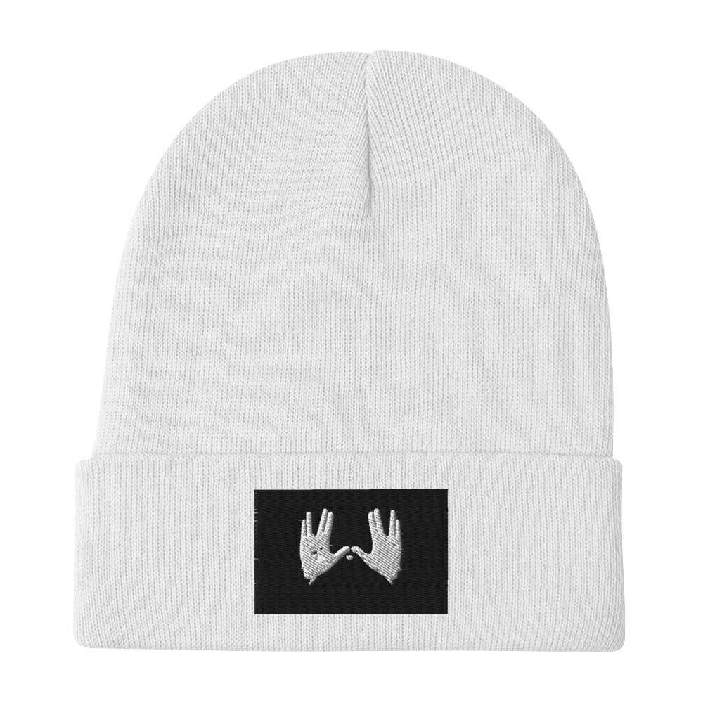 Yahs Name & hands-Embroidered Beanie