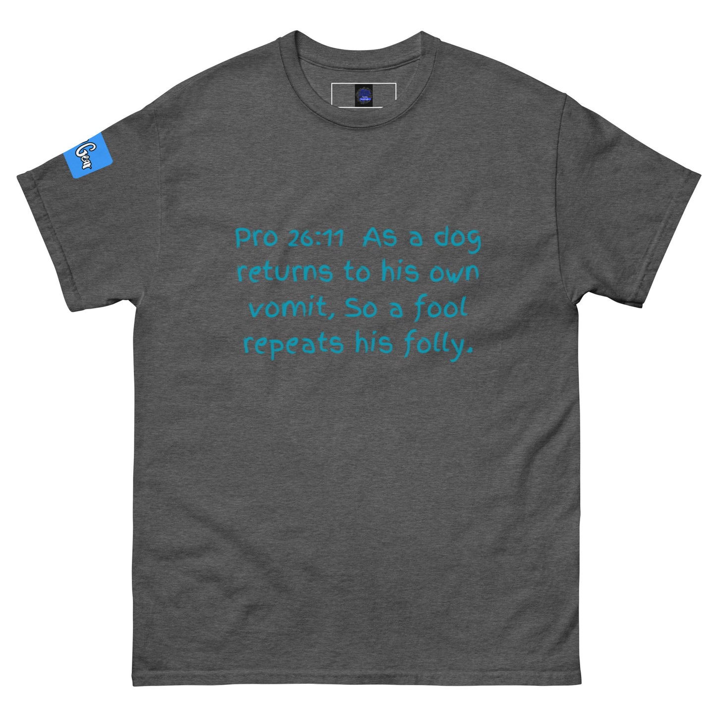 Proverbs 26:11 Men's classic tee