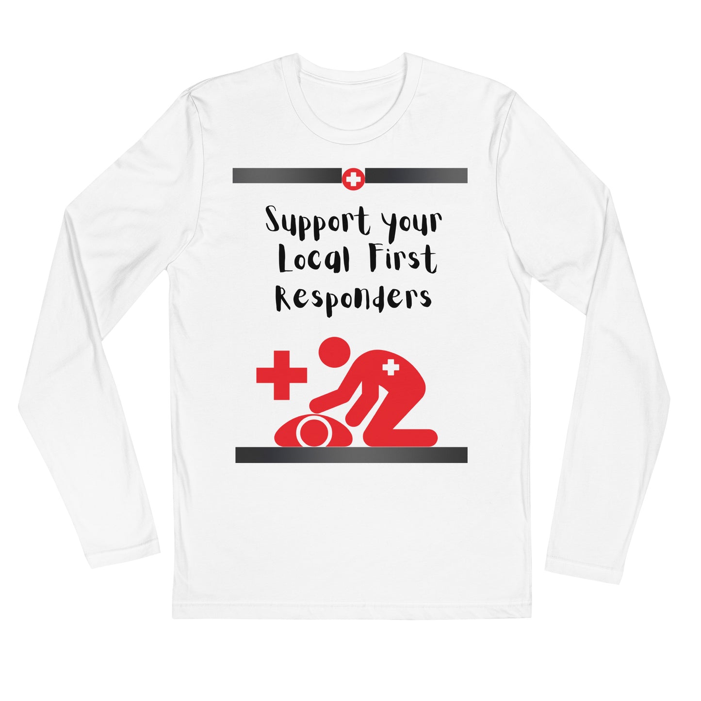 Paramedic-Long Sleeve Fitted Crew