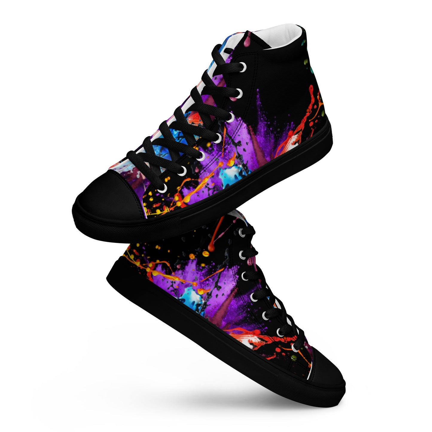 Custom Grafted gear-Men’s high top canvas shoes