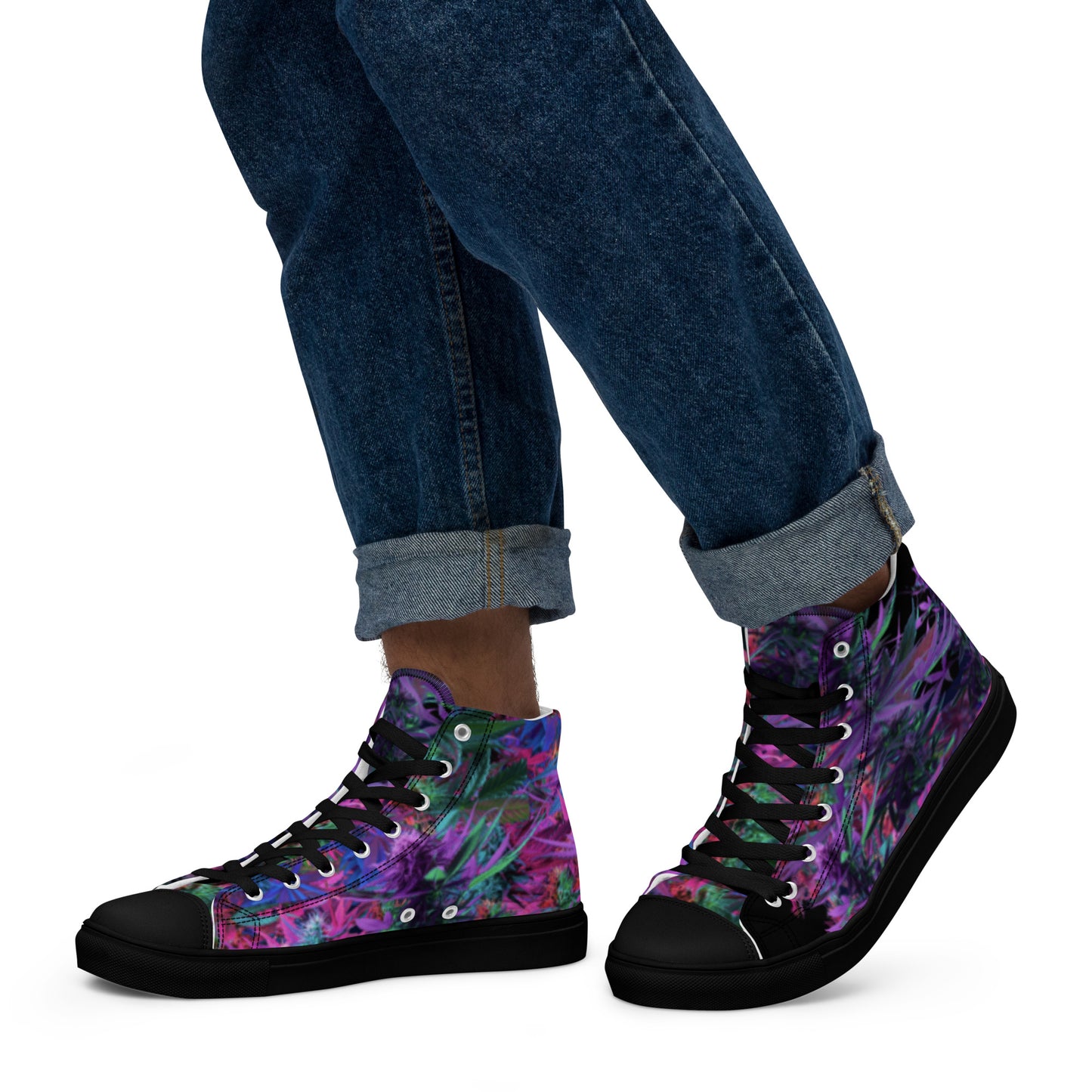 Galaxy-Men’s high top canvas shoes