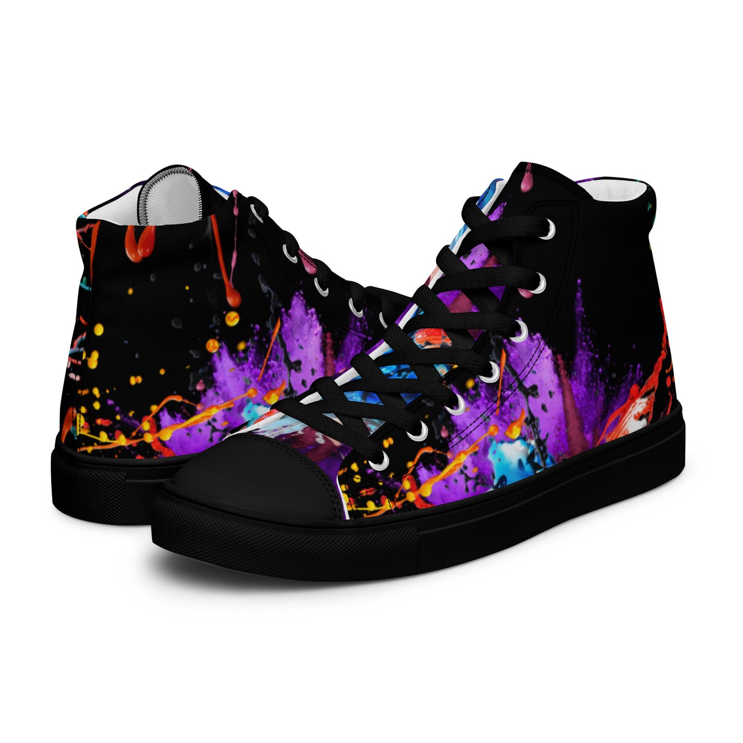 Custom Grafted gear-Men’s high top canvas shoes