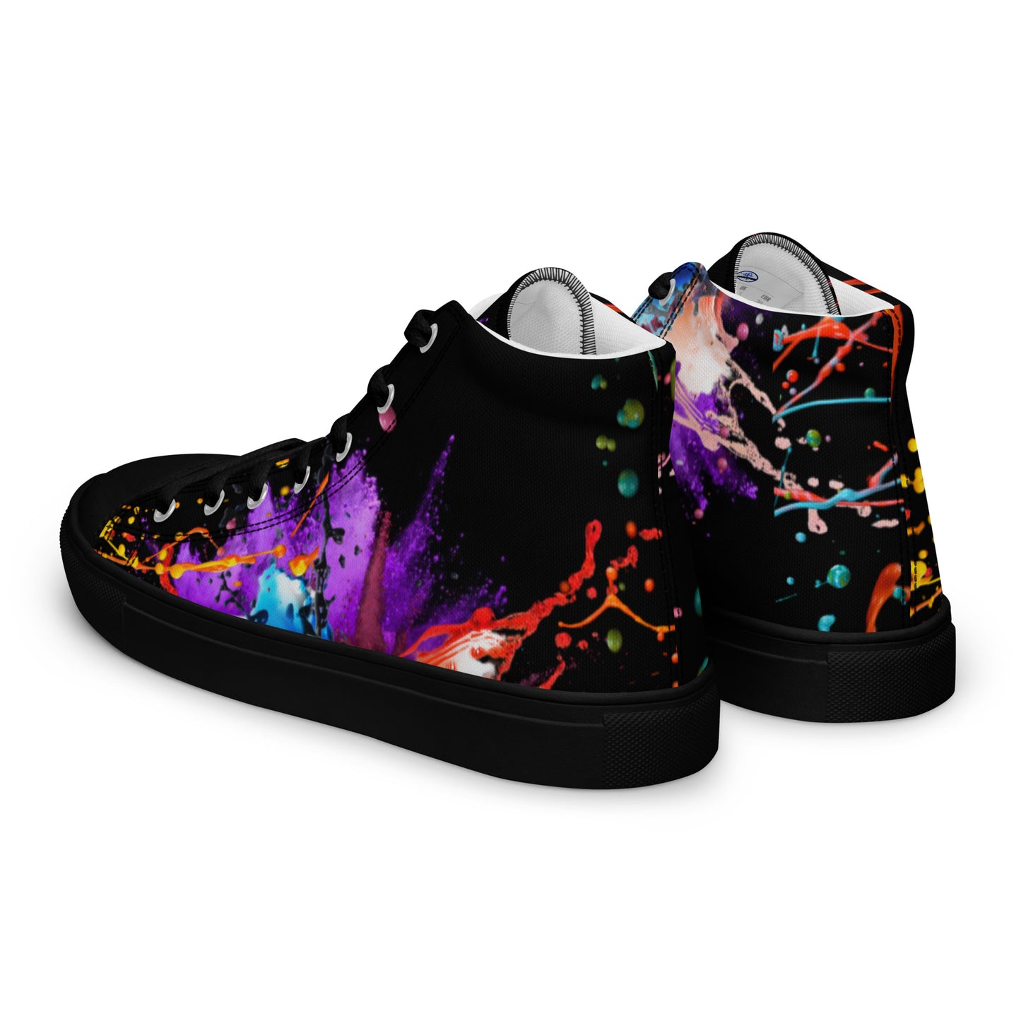 Custom Grafted gear-Men’s high top canvas shoes