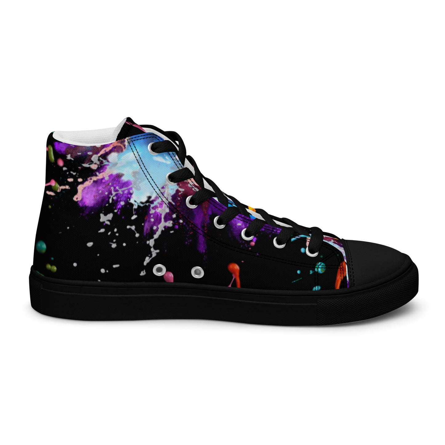 Custom Grafted gear-Men’s high top canvas shoes