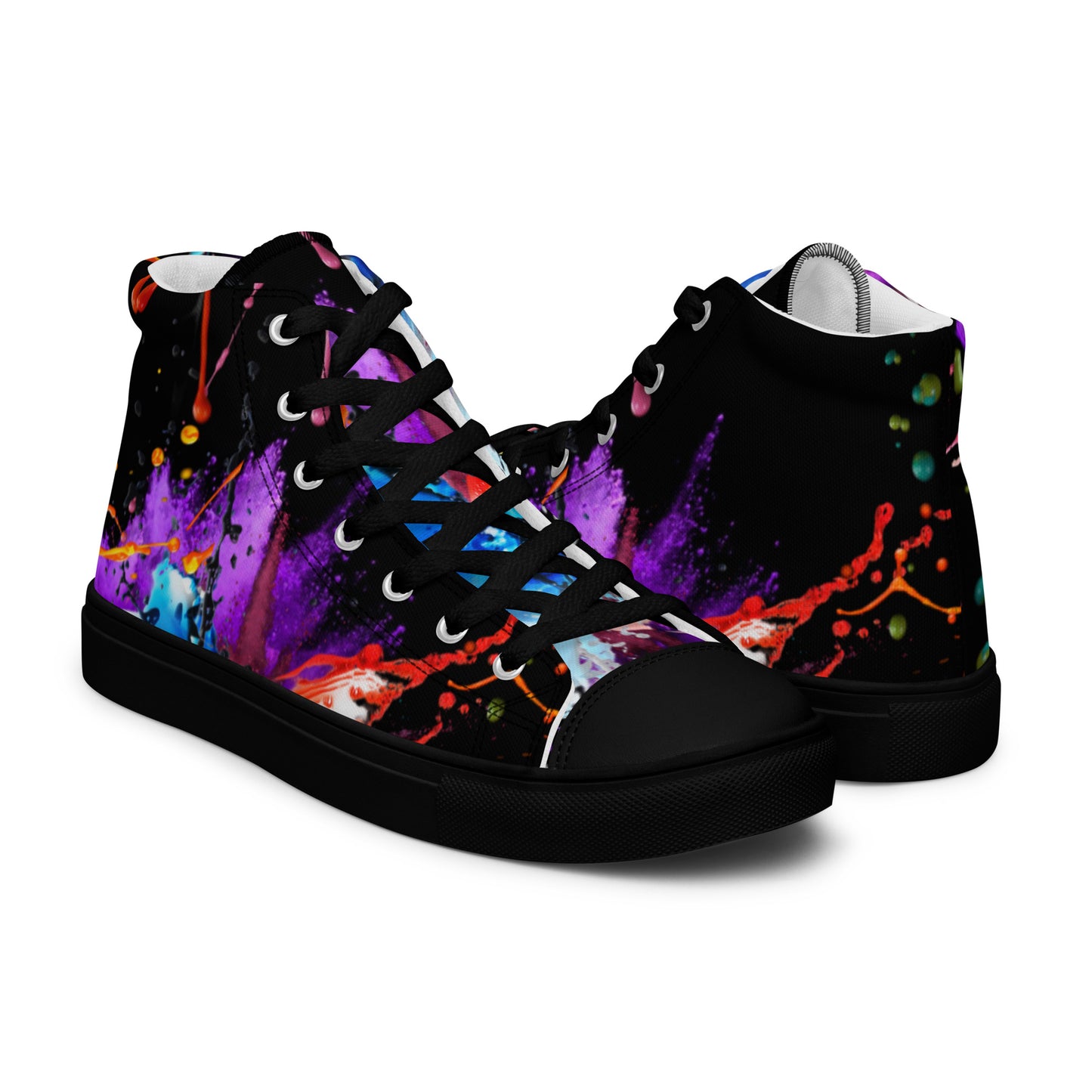 Custom Grafted gear-Men’s high top canvas shoes