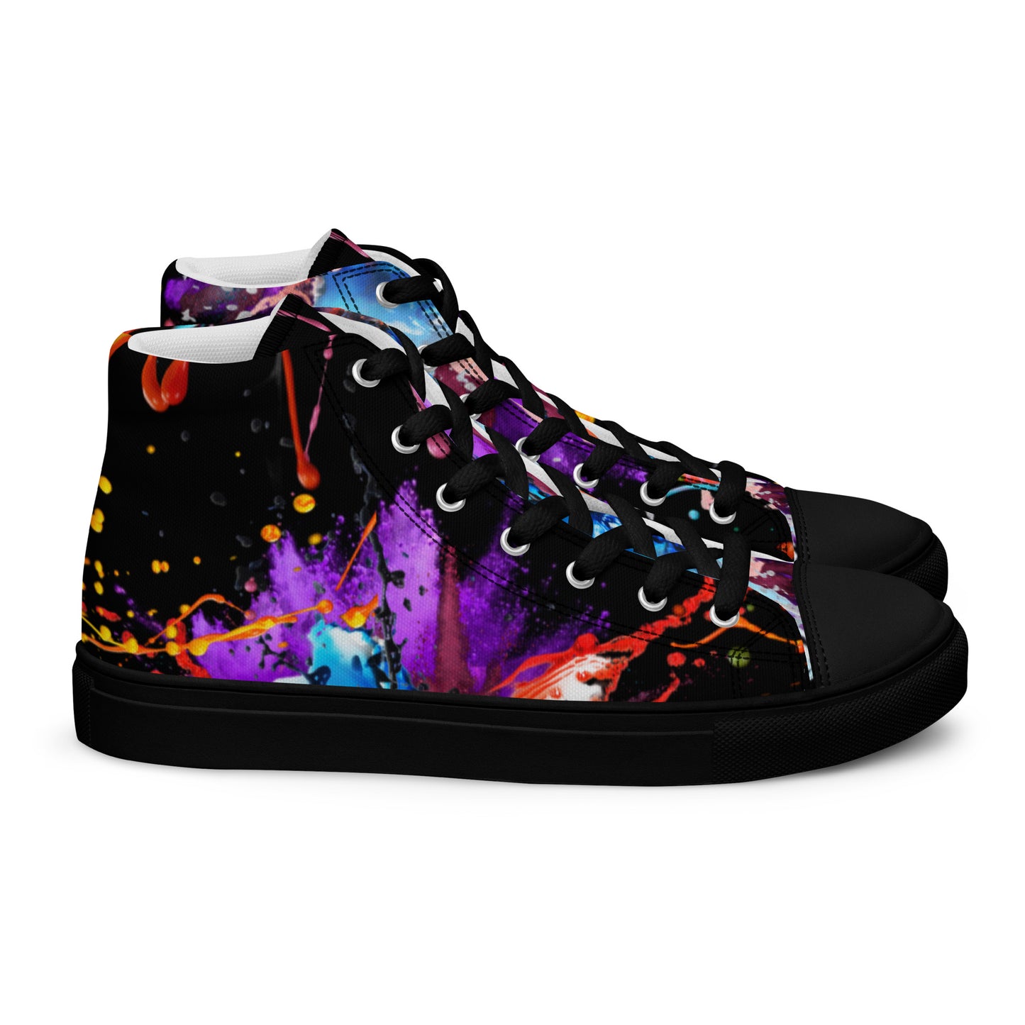 Custom Grafted gear-Men’s high top canvas shoes