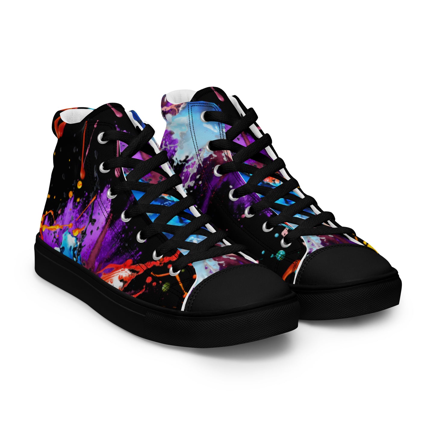 Custom Grafted gear-Men’s high top canvas shoes