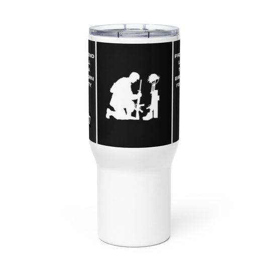 A brother is for adversity Travel mug with a handle