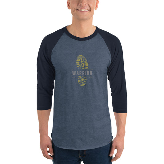 Warriors-3/4 sleeve raglan shirt