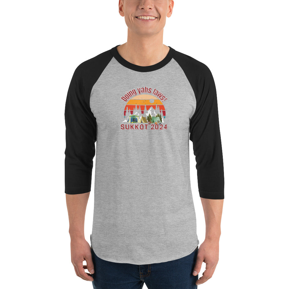 Yahs laws-3/4 sleeve raglan shirt