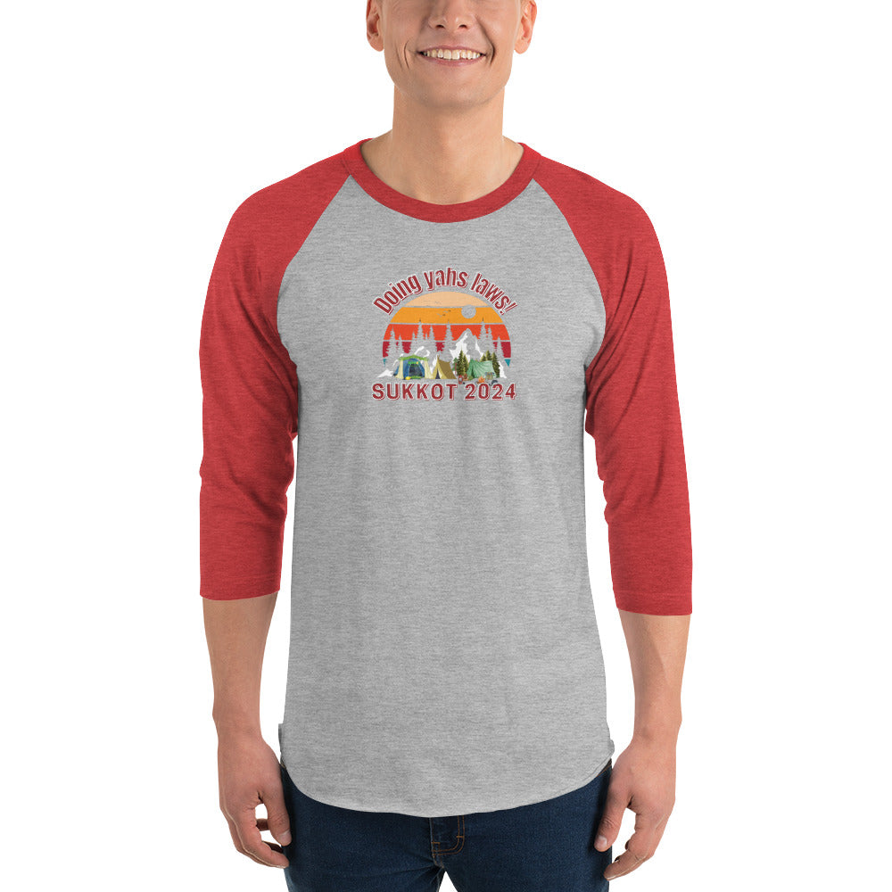 Yahs laws-3/4 sleeve raglan shirt