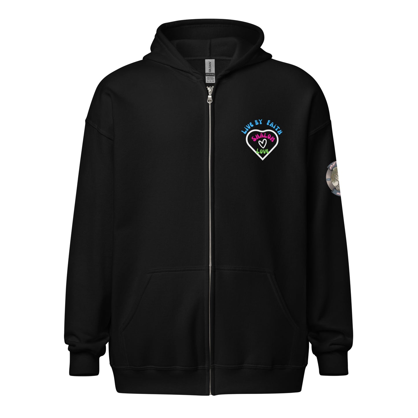Live by Faith-Unisex heavy blend zip hoodie