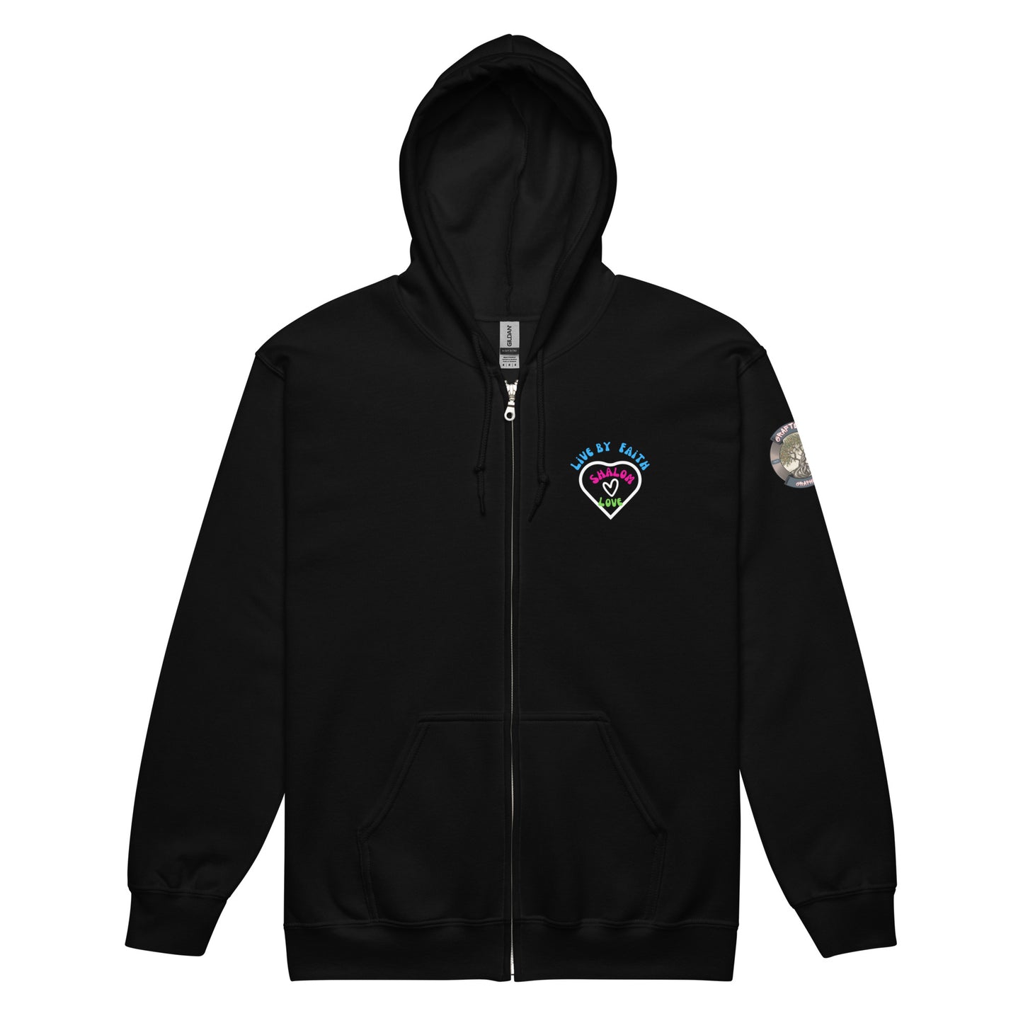 Live by Faith-Unisex heavy blend zip hoodie