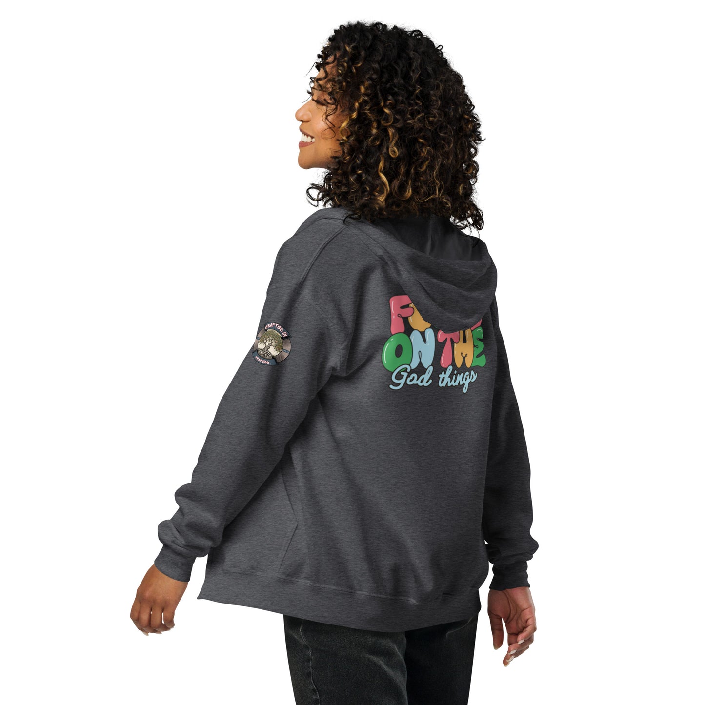 Live by Faith-Unisex heavy blend zip hoodie