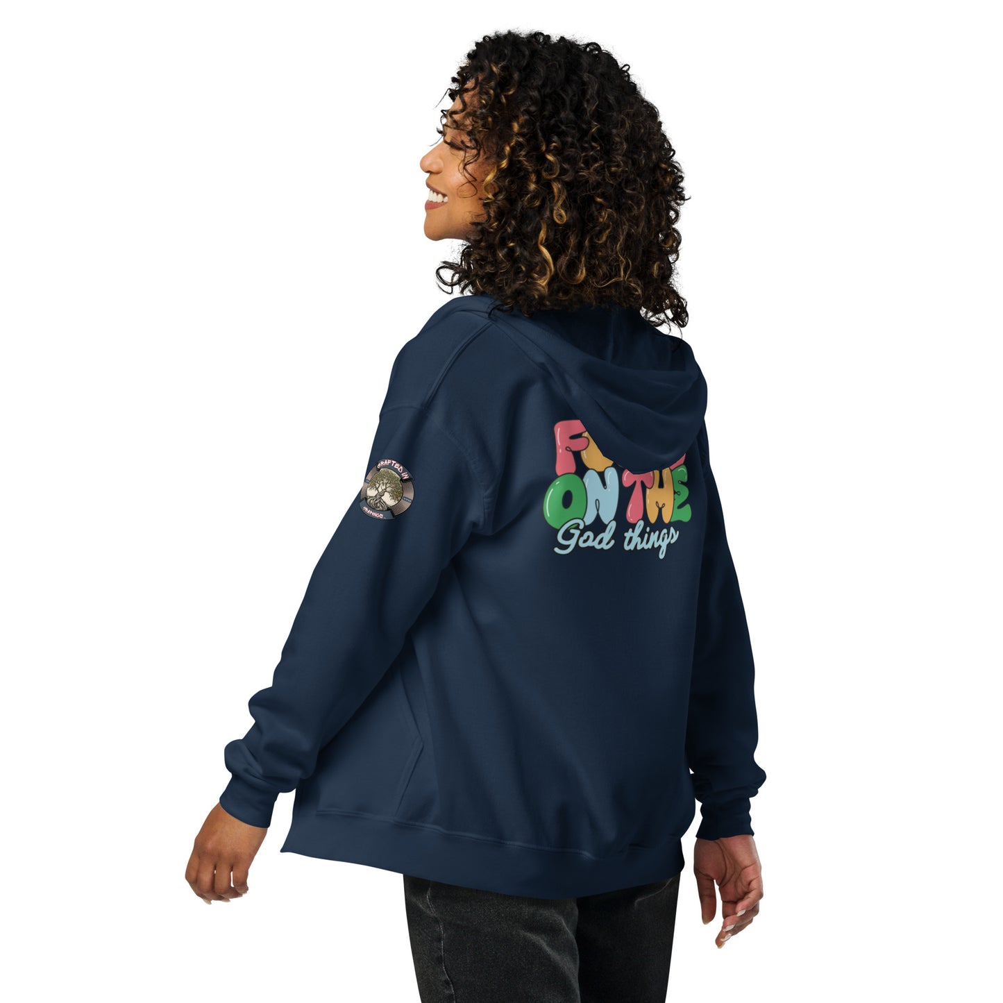 Live by Faith-Unisex heavy blend zip hoodie