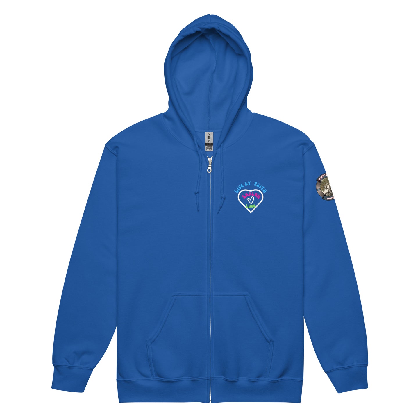 Live by Faith-Unisex heavy blend zip hoodie