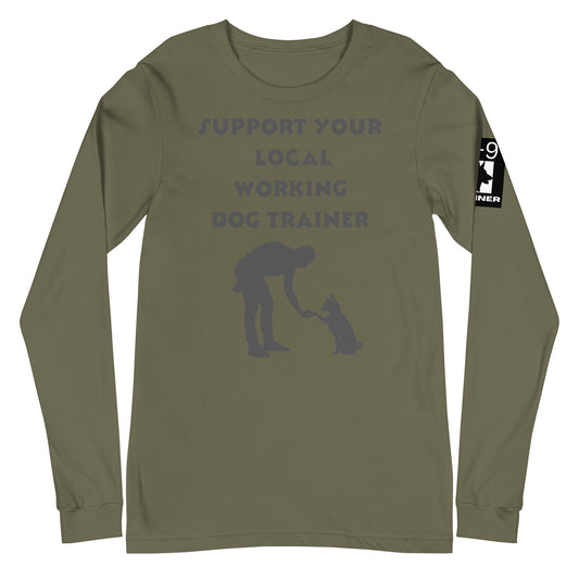 Dog trainer-3 Unisex Long Sleeve Tee