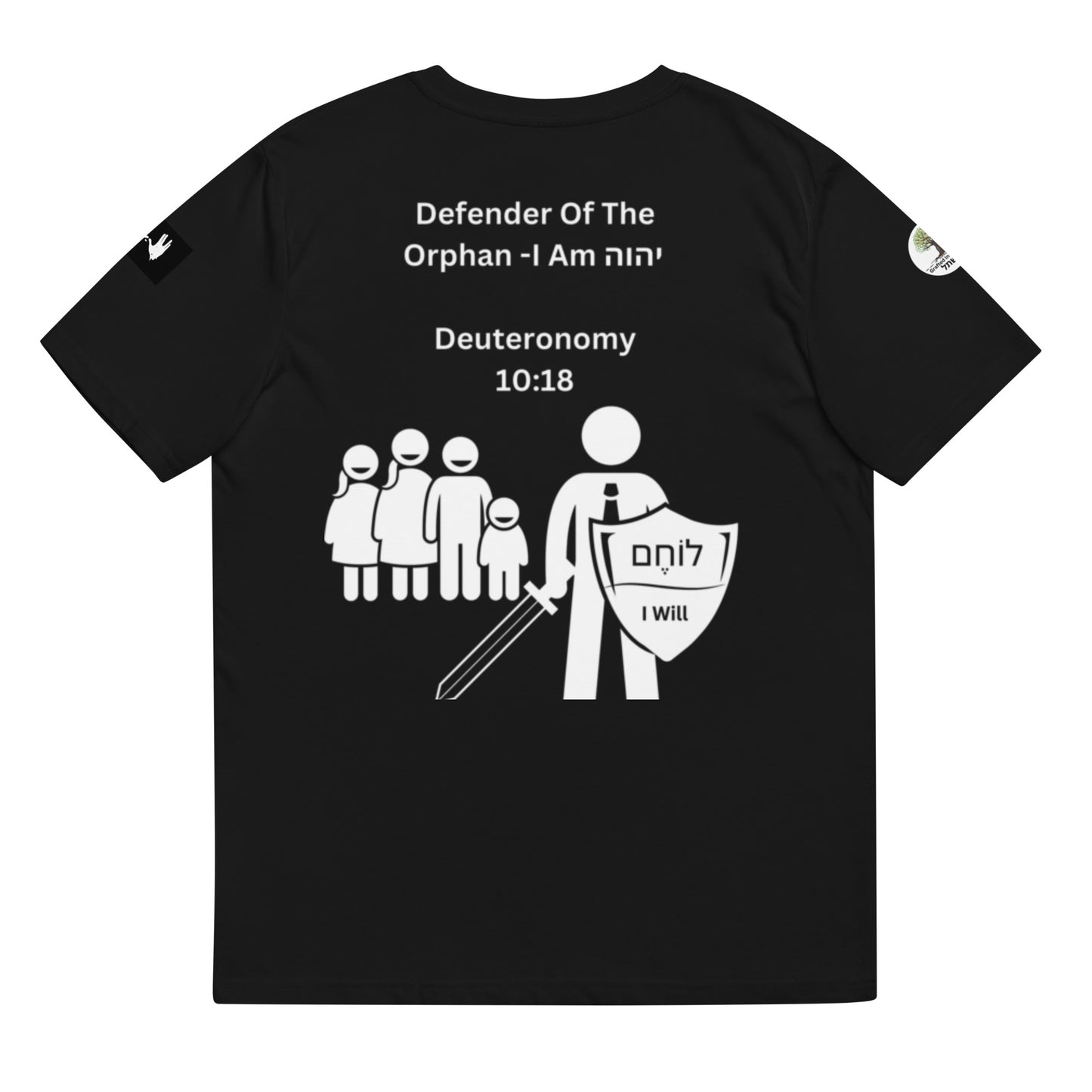 Defender of the Orphan Unisex organic cotton t-shirt