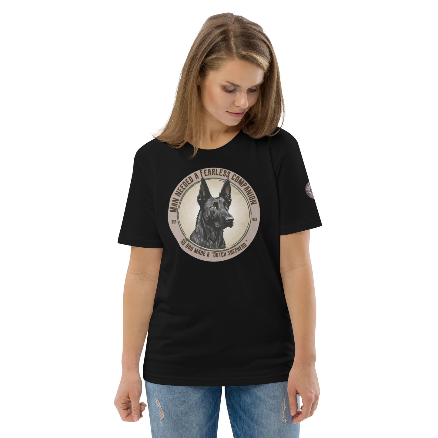 So God made a Dutch Shepherd-Unisex organic cotton t-shirt