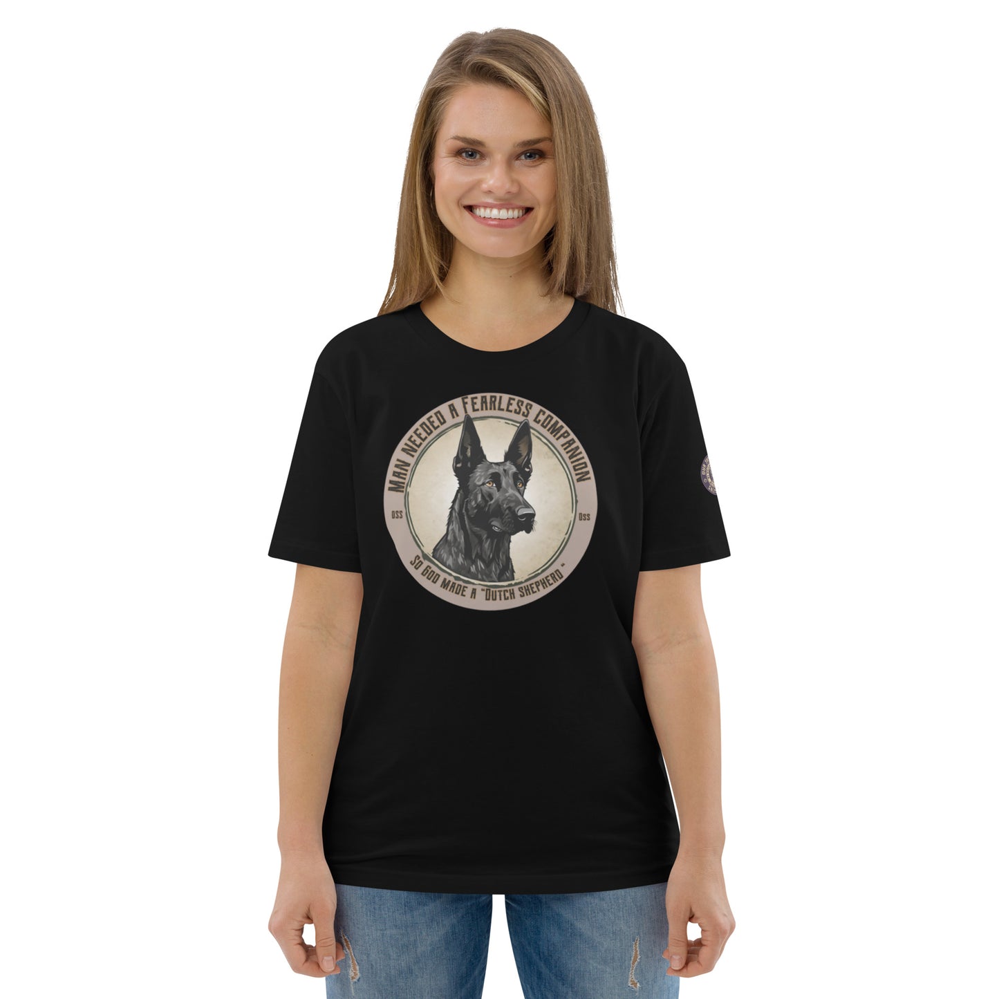 So God made a Dutch Shepherd-Unisex organic cotton t-shirt