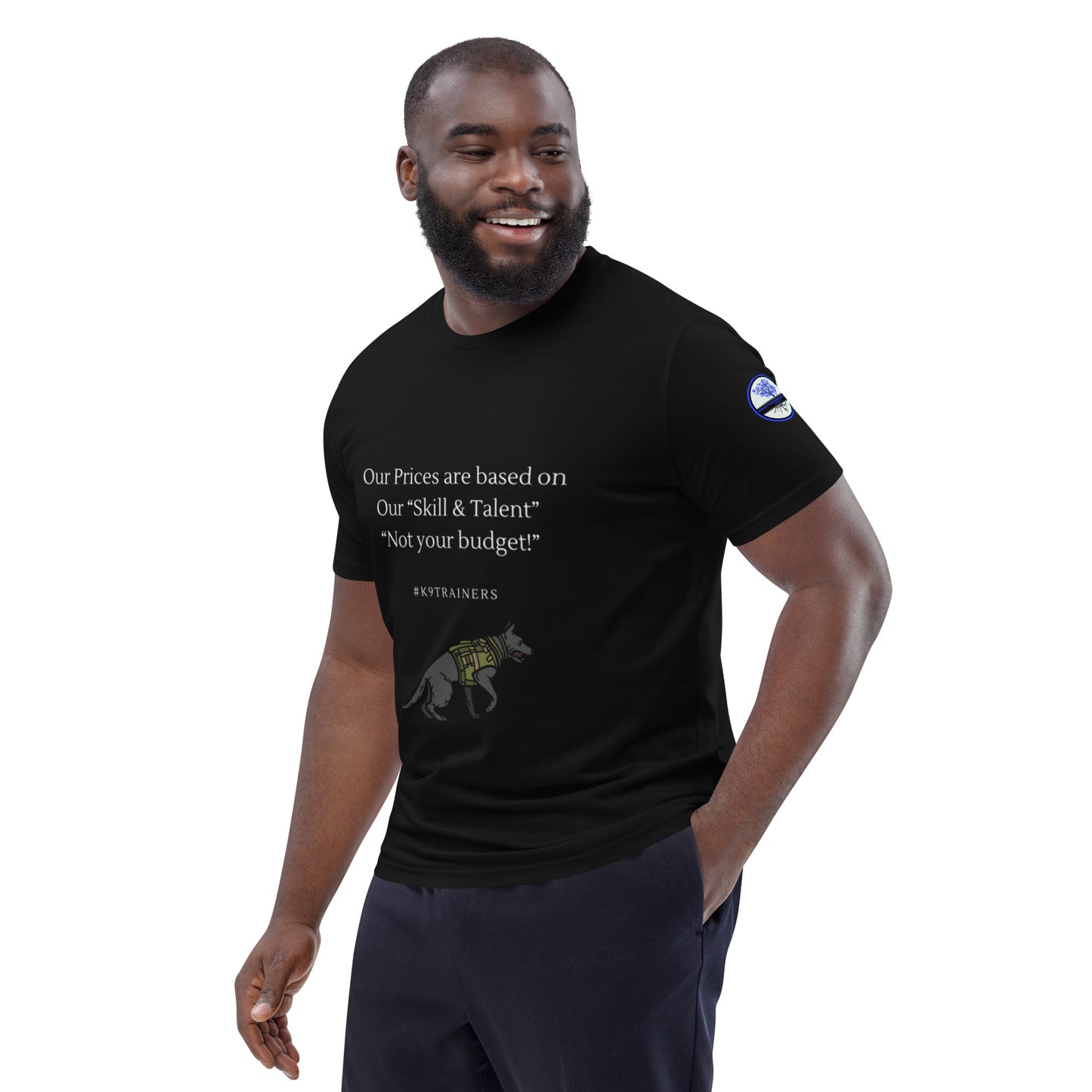 Our prices -Dog training Unisex organic cotton t-shirt