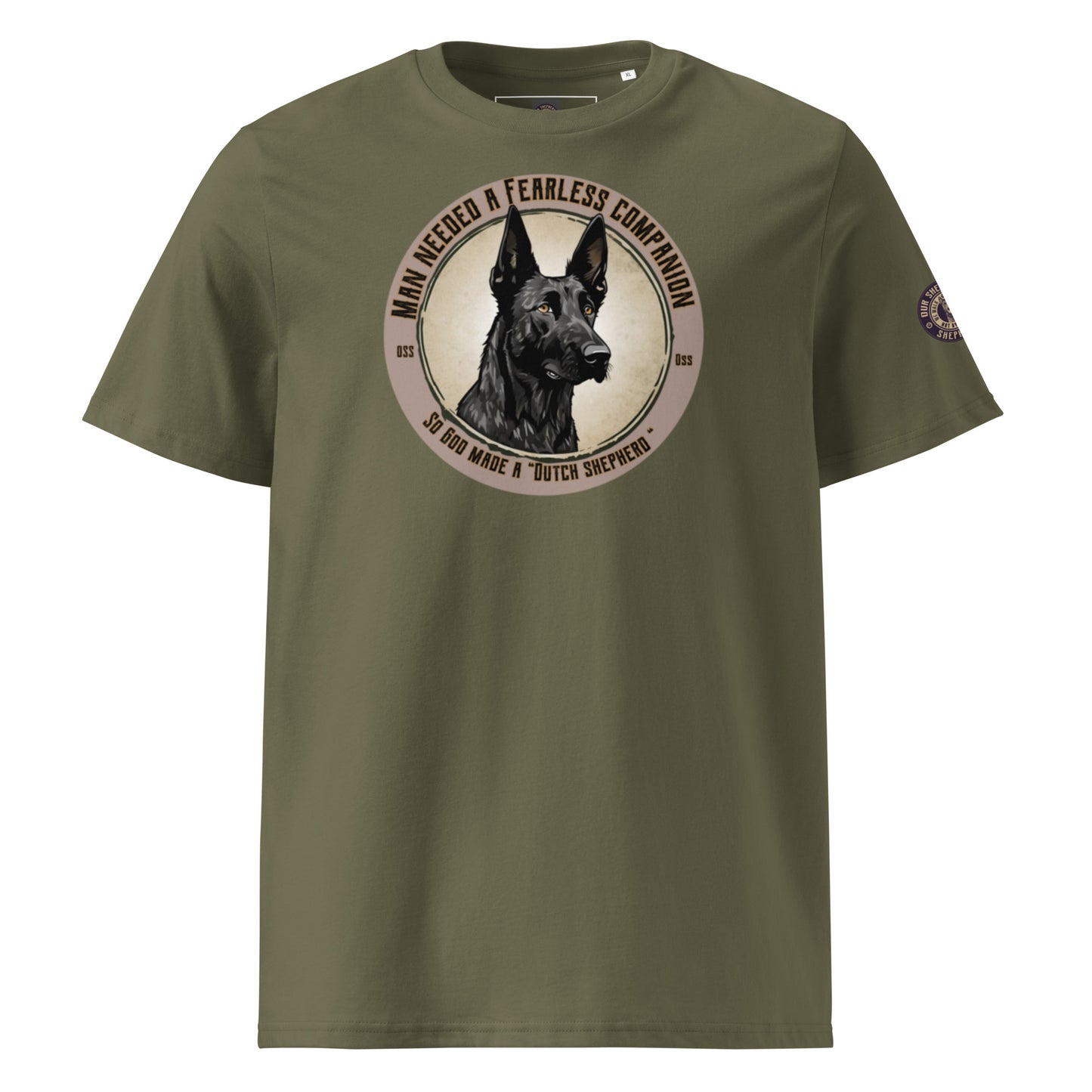 So God made a Dutch Shepherd-Unisex organic cotton t-shirt