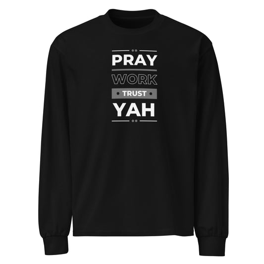 Pray & praise Yah-Premium heavyweight long sleeve shirt