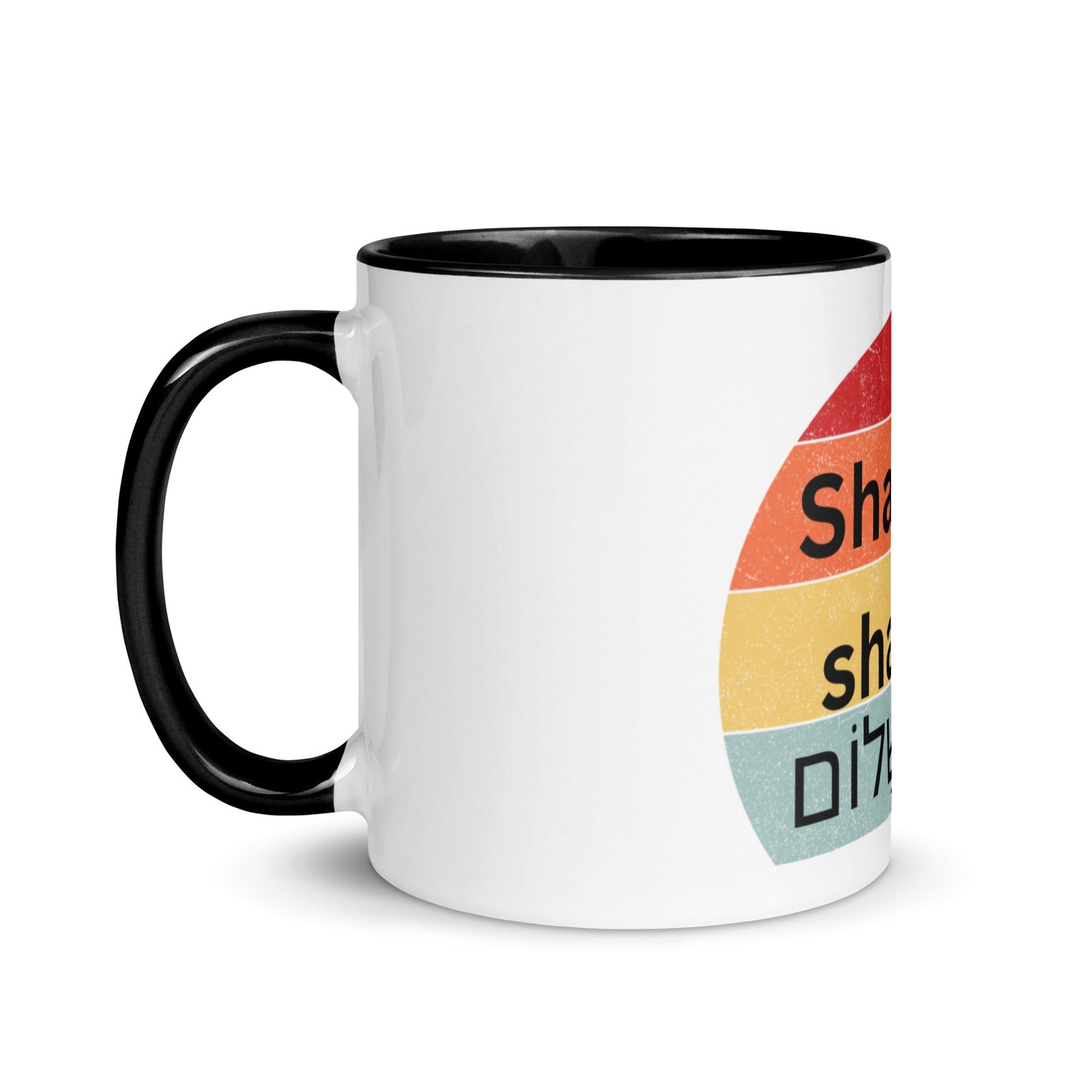 Shabbat shalom-Mug with Color Inside