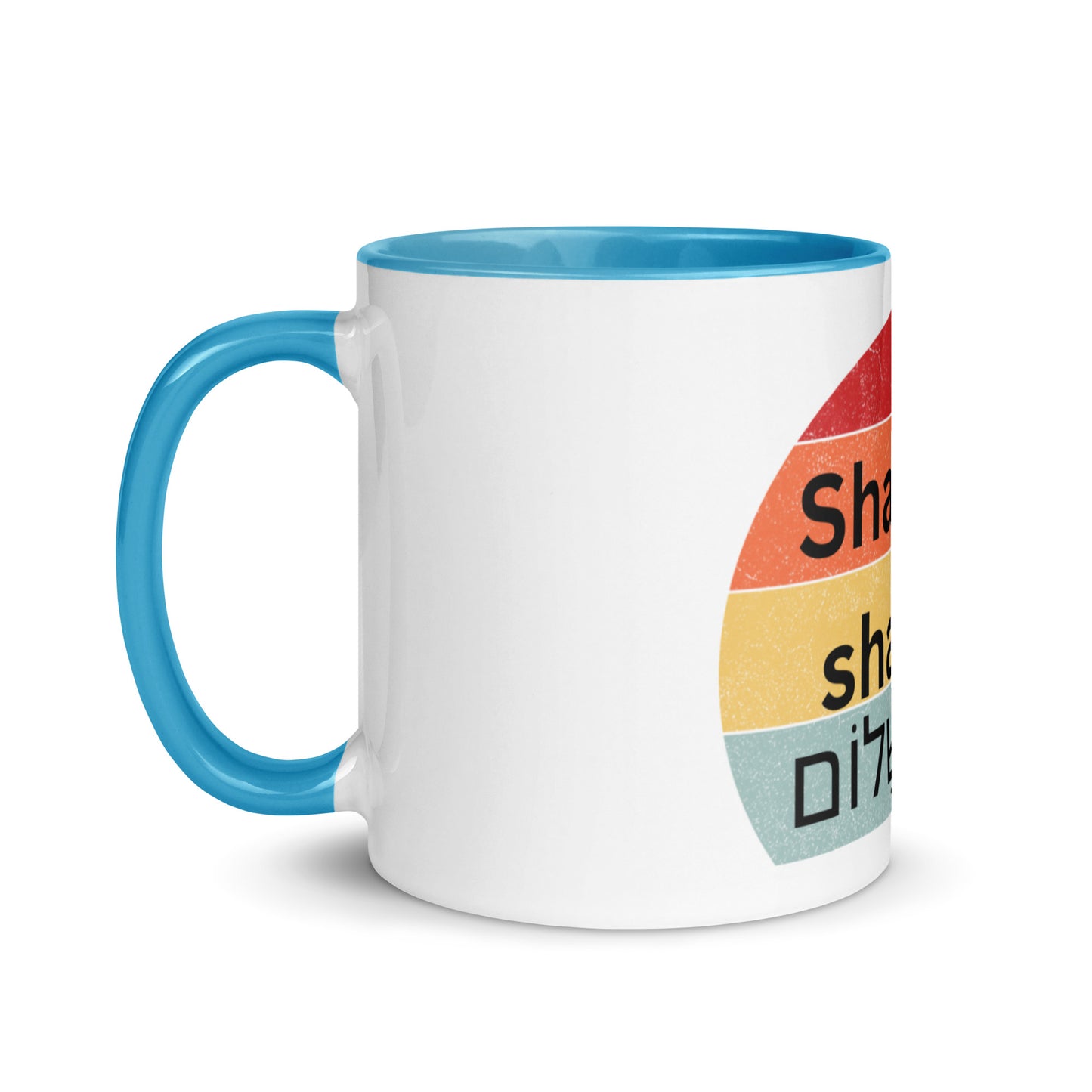 Shabbat shalom-Mug with Color Inside