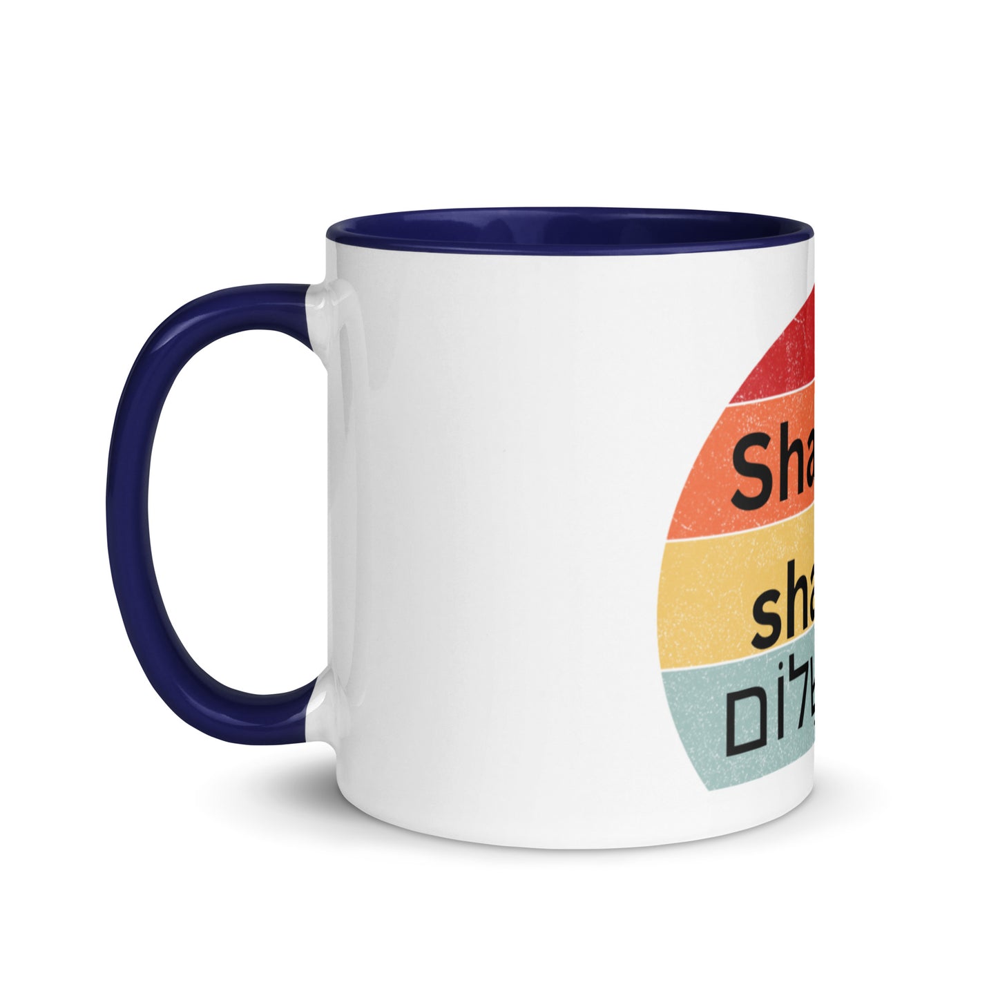 Shabbat shalom-Mug with Color Inside