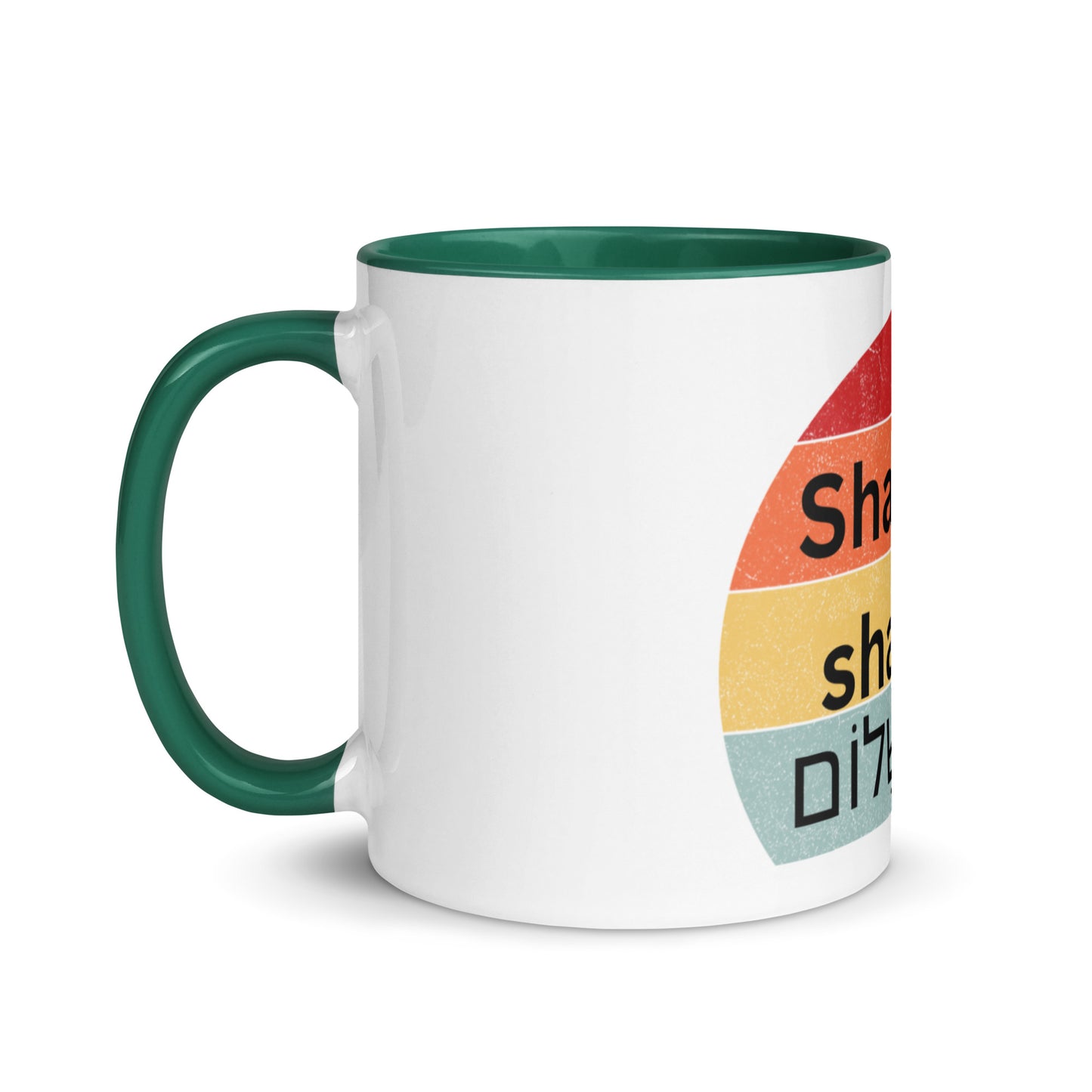 Shabbat shalom-Mug with Color Inside