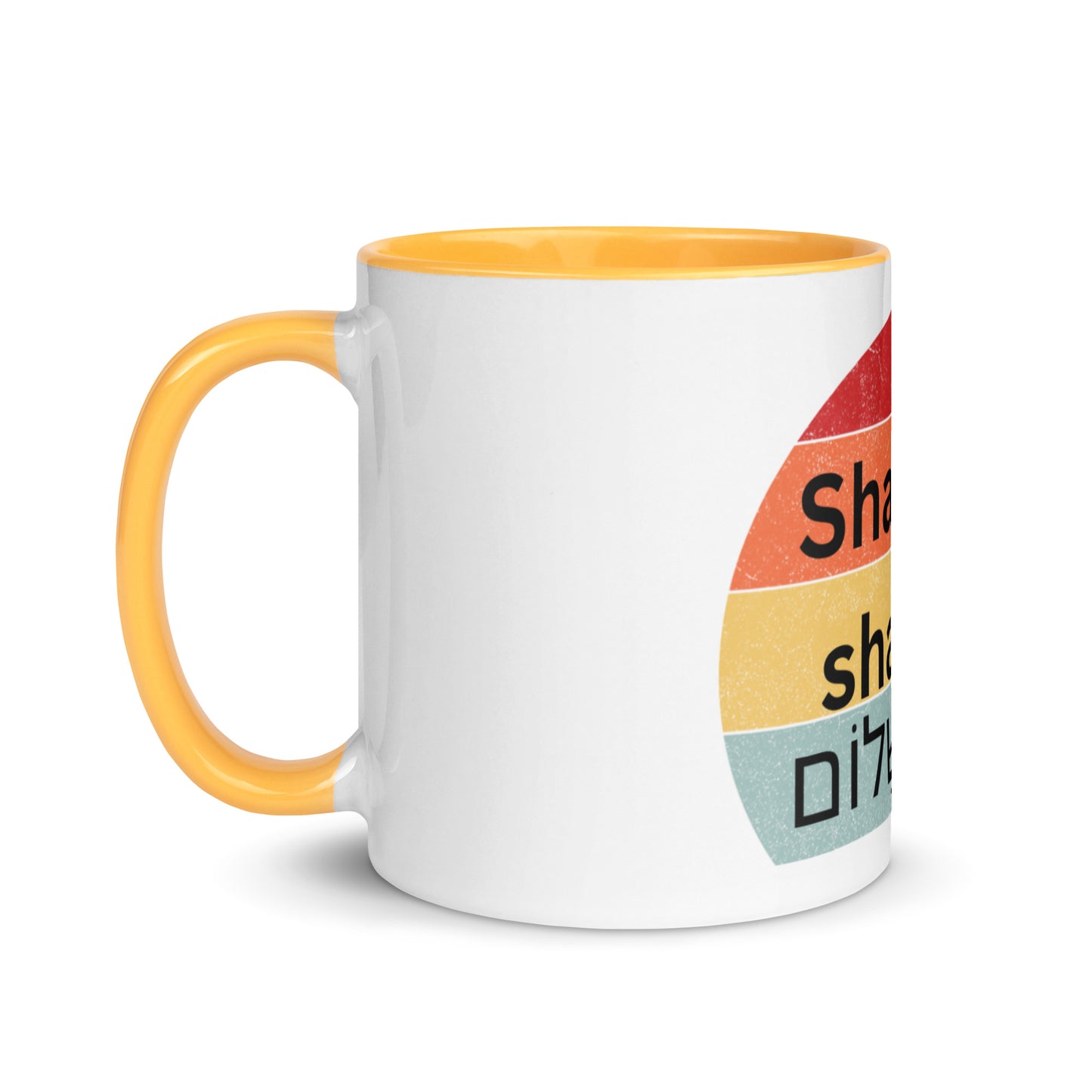 Shabbat shalom-Mug with Color Inside