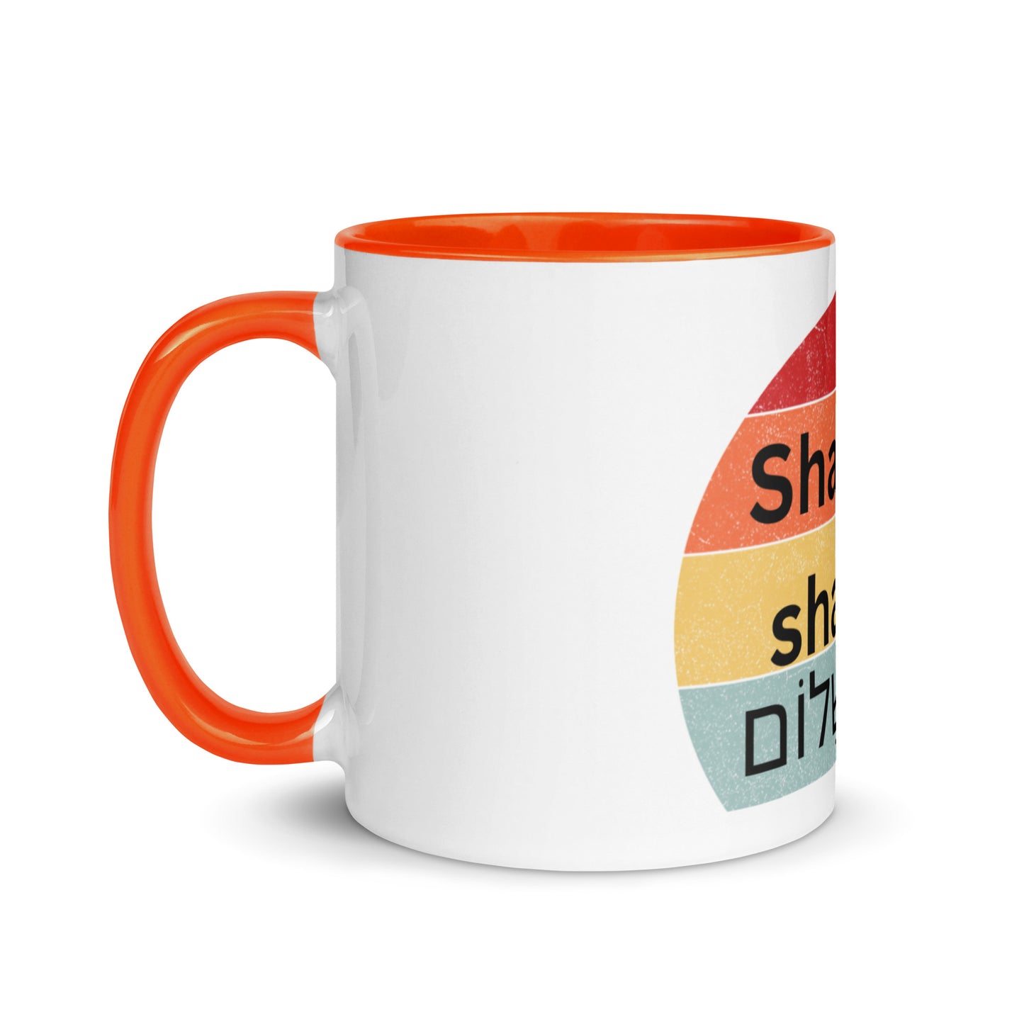 Shabbat shalom-Mug with Color Inside