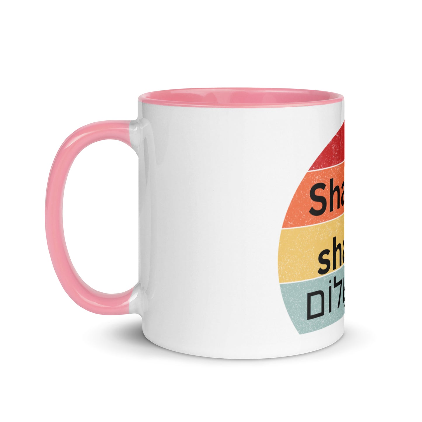 Shabbat shalom-Mug with Color Inside